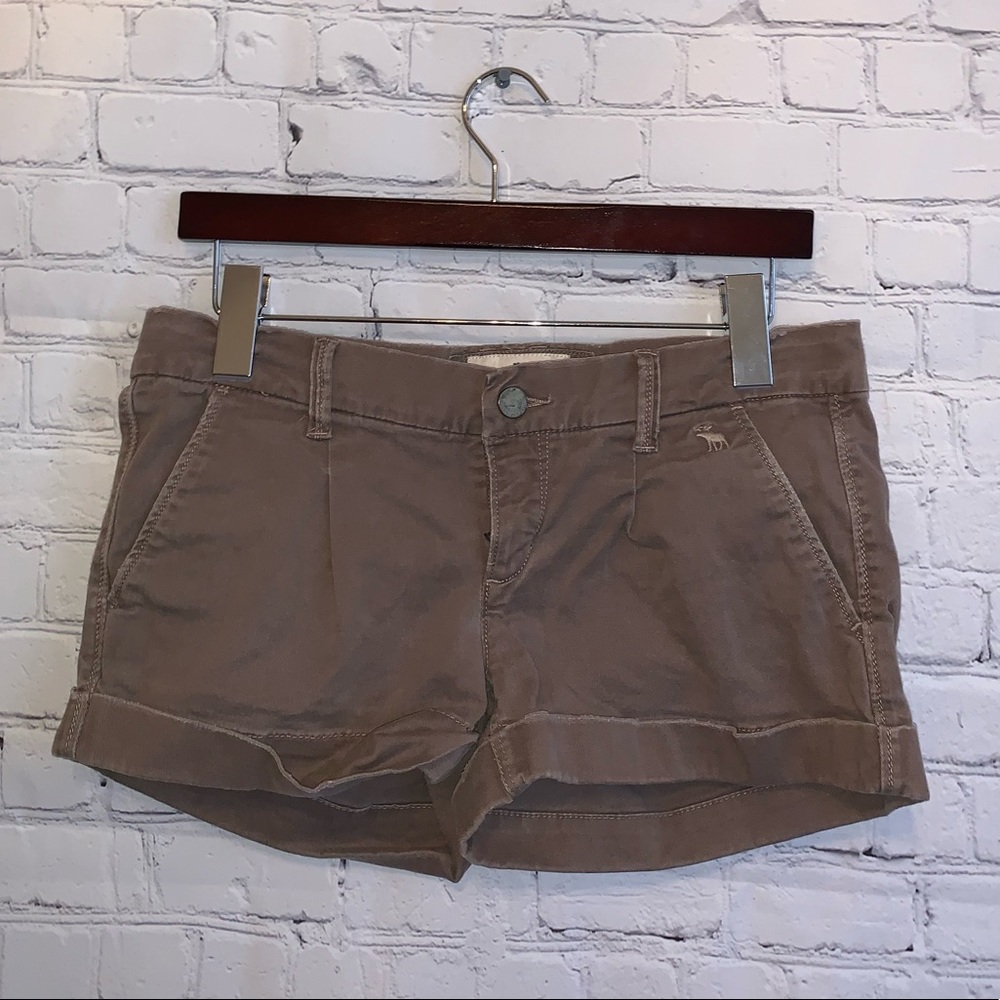 Abercrombie & Fitch Dark Brown shorts size 2 - Picture 1 of 11
